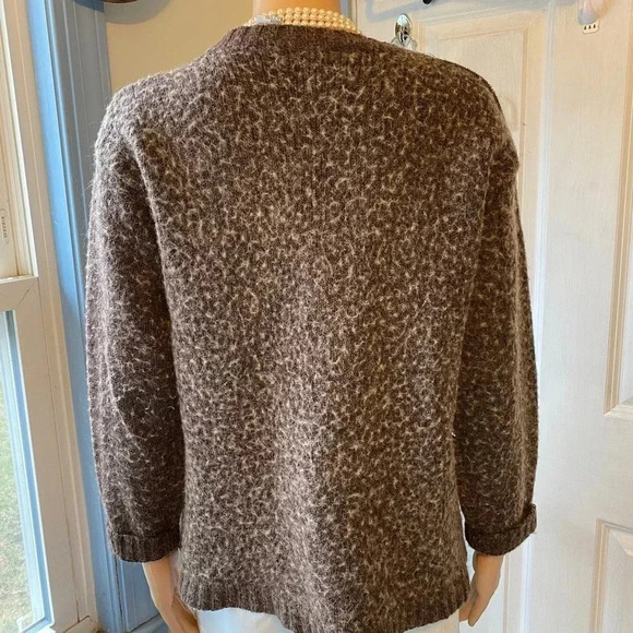 VTG Carolyn Taylor Wool Blend Granny Core Sweater Cardigan Plus Size 2X Pockets - Picture 6 of 6